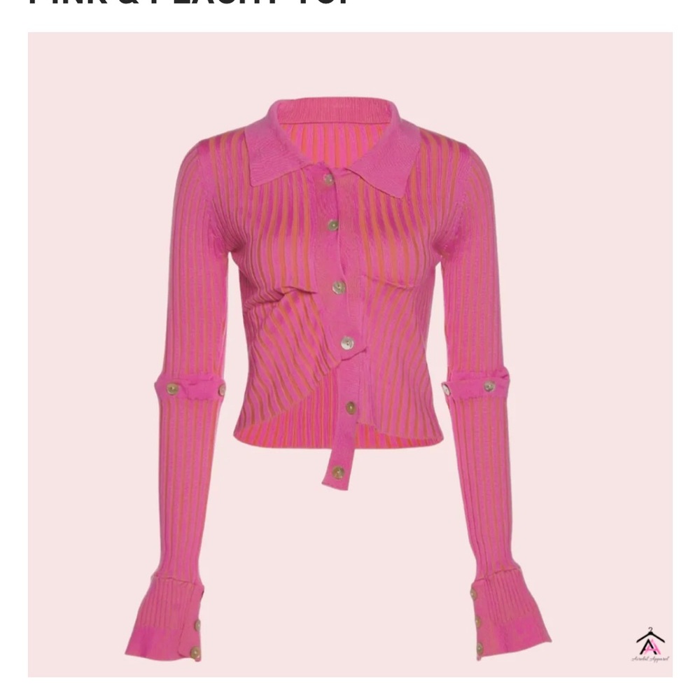Pink and Peach knit top